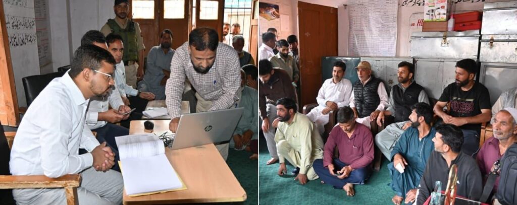 DC Kulgam visits Zaipora, Devsar to oversee Public Reading of Latest Digitized Jamabandi