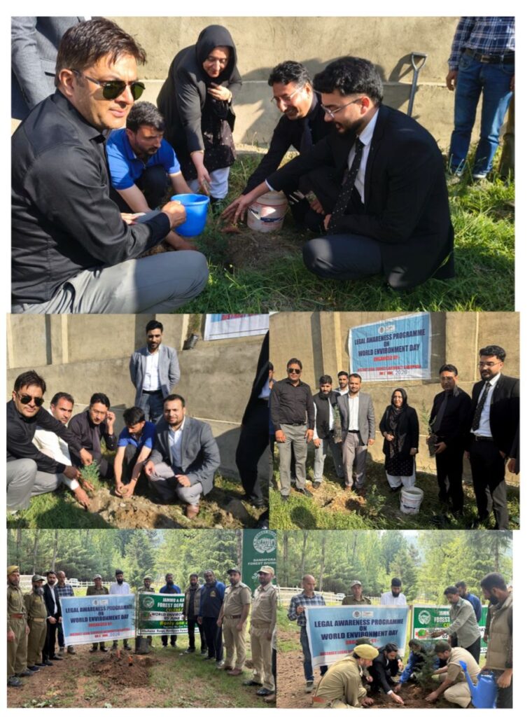 DLSA Bandipora observes World Environment Day with Plantation Drives at New Court Complex Kaloosa