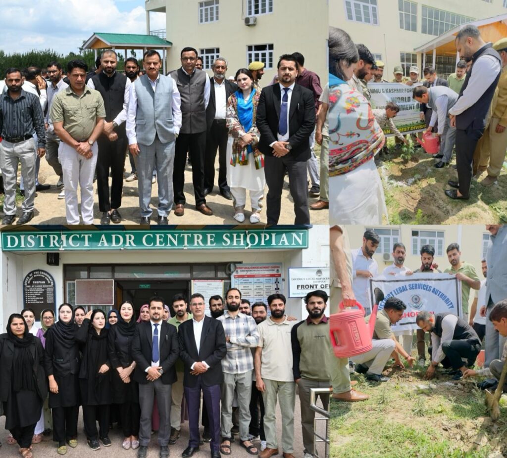 DLSA Shopian organizes plantation drive on World Environmental Day