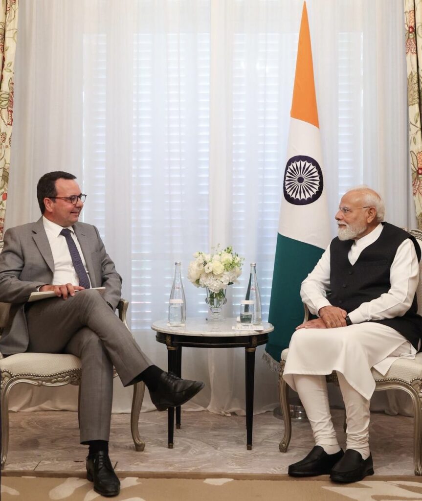 Prime Minister Narendra Modi drives economic momentum in Paris, meets Alstom CEO Martin Sion