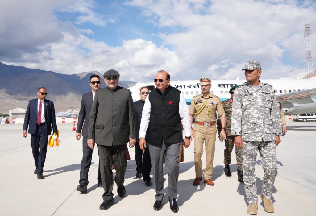 Vice President C P Radhakrishnan arrives in Leh on 3-day visit; to join Yoga Day celebrations