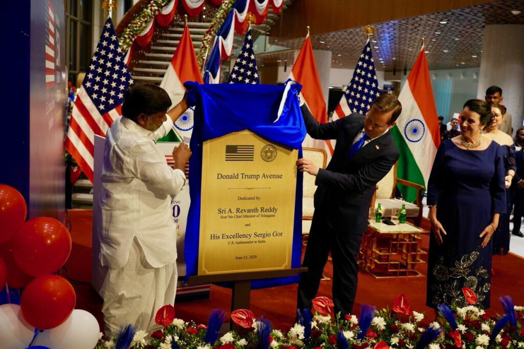 Trump thanks India for naming road adjoining US Consulate in Hyderabad as “Donald Trump Avenue”
