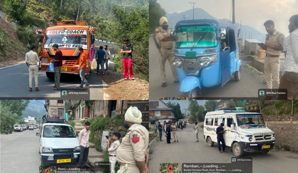 MVD Ramban conducts major traffic enforcement drive across district