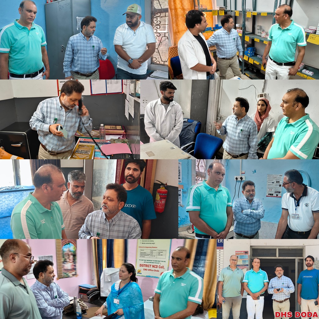 CMO Doda inspects CHC Thathri, reviews healthcare services