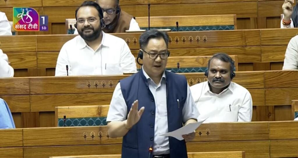 “You have lost your opportunity”: Kiren Rijiju urges Opposition to participate in Parliament debates