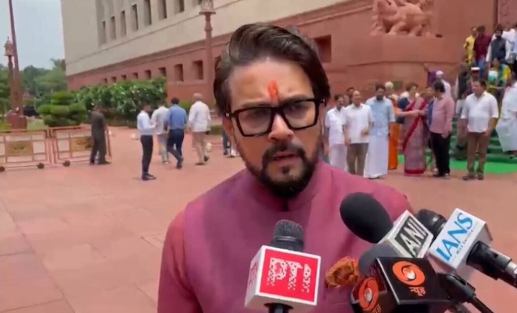 Rahul Gandhi, Priyanka Gandhi making ‘fabricated’ allegations in Lok Sabha: Anurag Thakur