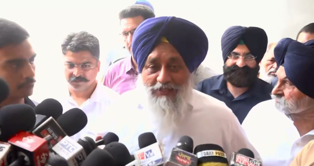 “Since AAP came to power, illegal activities taking place in Punjab”: Akali Dal’s Sukhbir Singh Badal slams State govt