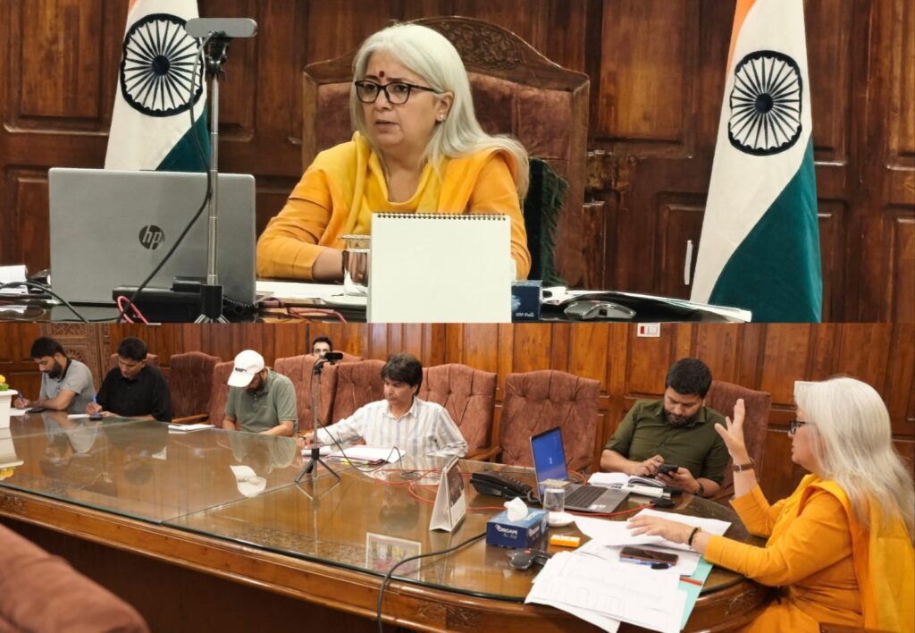 DC Bandipora reviews preparedness for weather advisory, flood mitigation measures