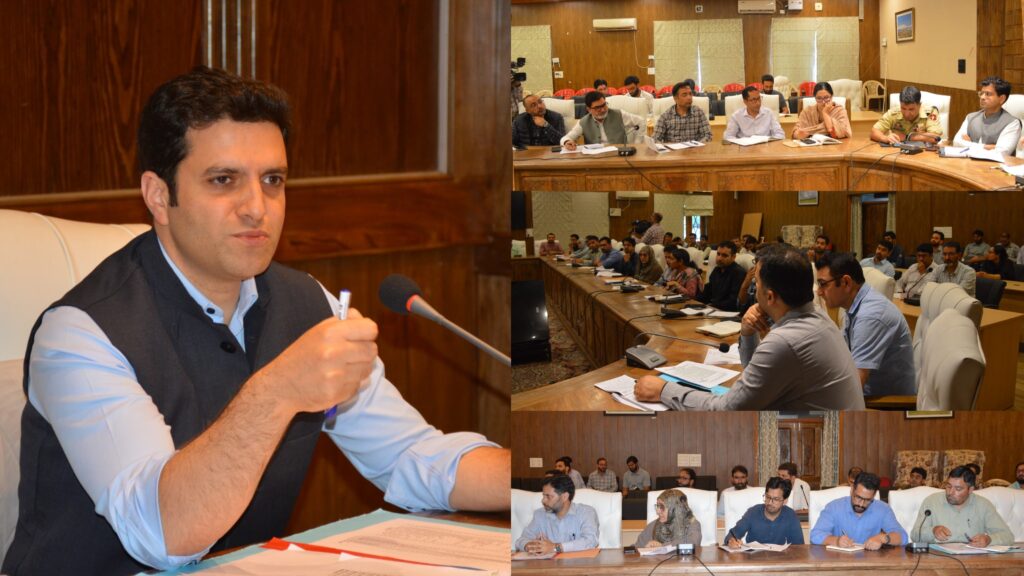 DC Budgam chairs meeting on disaster preparedness in view of current weather advisory