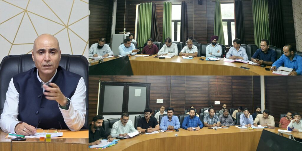 DC Kishtwar reviews progress of LADP, CSR and R&R works of Hydroelectric Projects