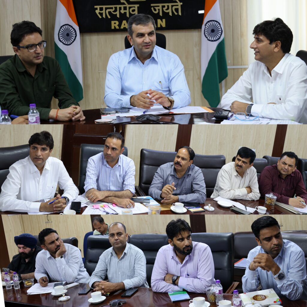 DC Ramban directs time-bound disposal of revenue matters, expedited public service delivery at Revenue Department review