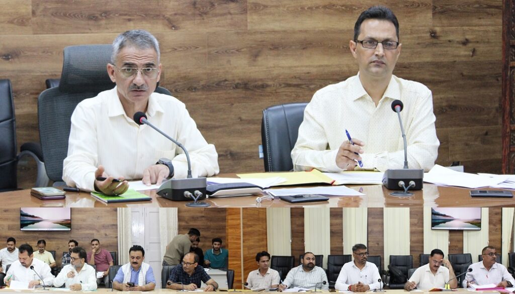 DDC Doda reviews progress of development works under District Capex Budget