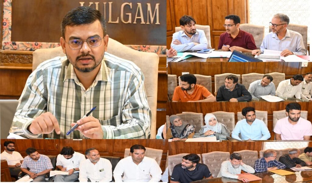 DDC Kulgam review functioning of Education Department in district
