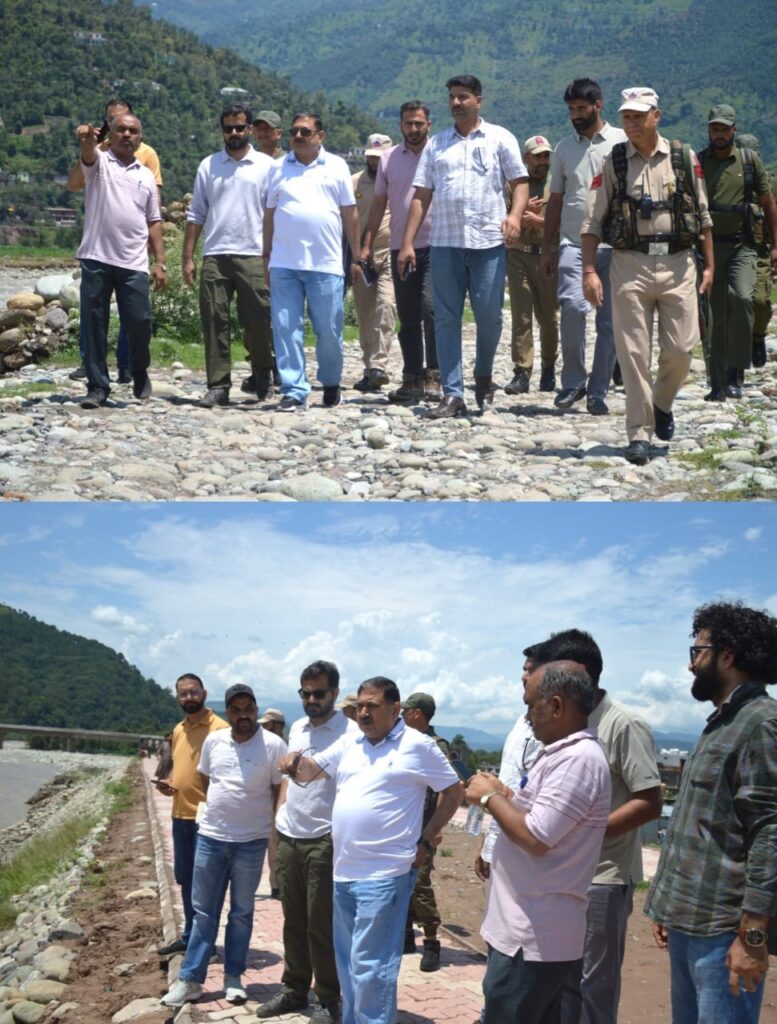 DDC Poonch inspects flood-affected areas; Directs expedited restoration, River Course Management