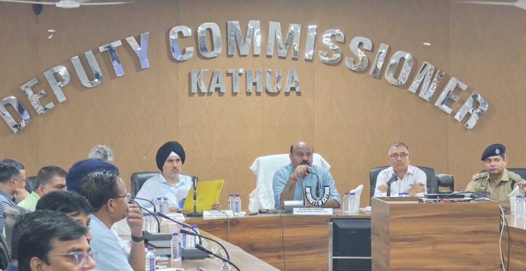 Dy CM reviews industrial development, restoration works in Kathua