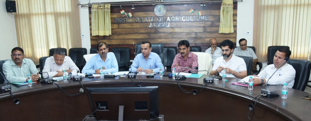 Director Agriculture Jammu reviews physical, financial progress under HADP