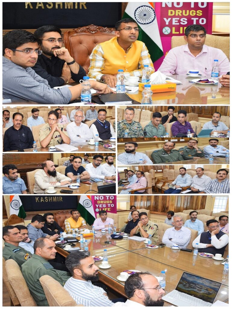 Div Com Kashmir chairs High-Level Meeting to review alignment of Flyovers, Srinagar Ring Road