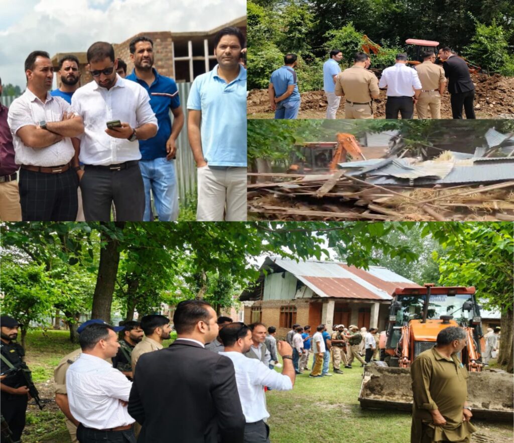 Handwara Administration retrieves 10 Kanals of Kahcharai Land in major eviction drive