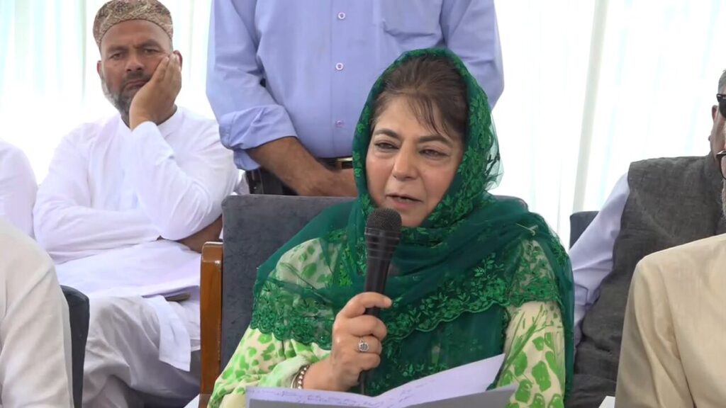 Apologise if my remarks on violence against protesters in Kashmir hurt anyone, says Mehbooba Mufti
