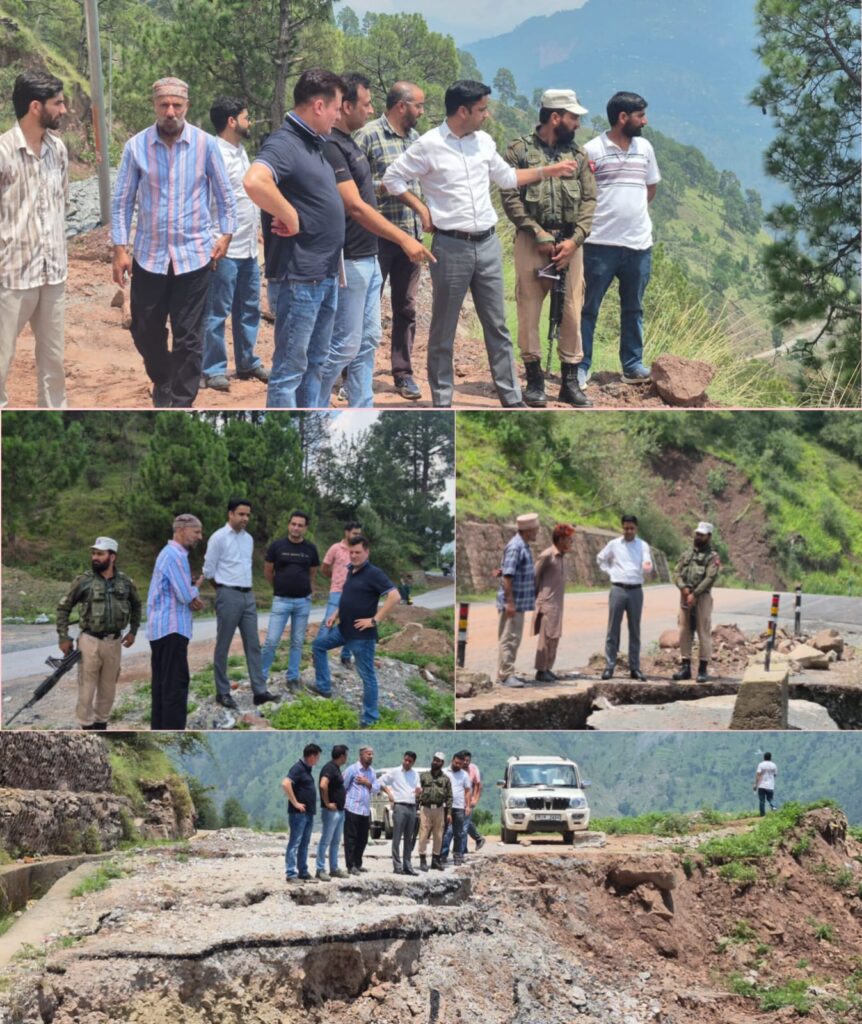SDM Gool visits rain-affected areas in Sangaldan Block to assess damage