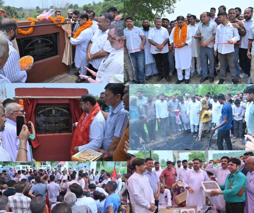 Satish Sharma inaugurates, launches development projects worth over ₹10 crore in Chhamb