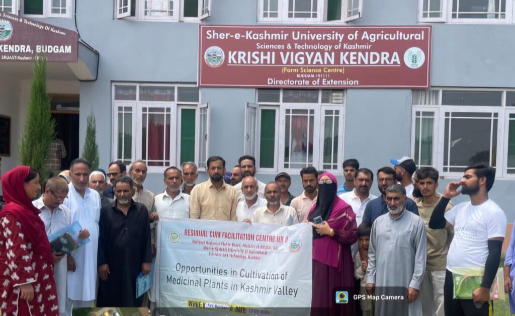Training Programme on Medicinal Plant Cultivation at KVK Budgam