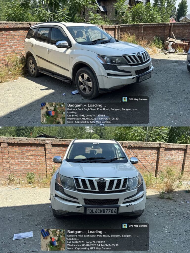 Vehicle seized for performing Dangerous Stunts in Budgam