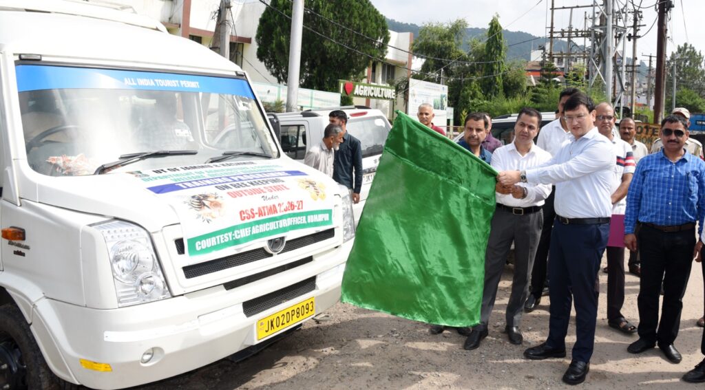 25 Udhampur farmers leave for exposure visit to KVK Pathankot under ATMA scheme