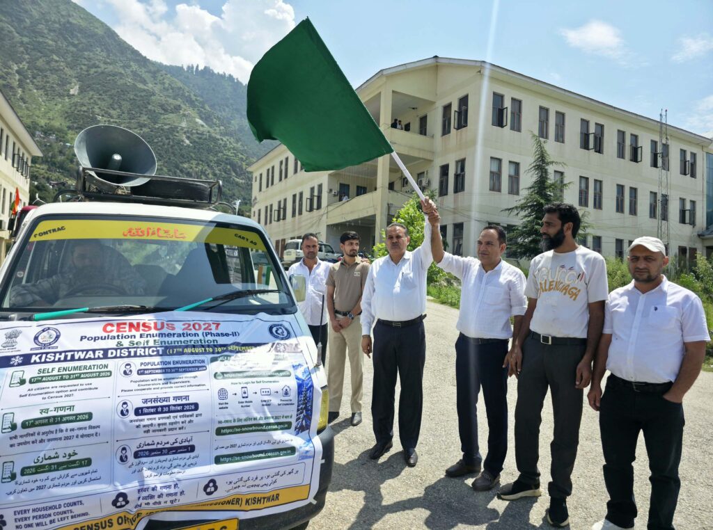 Awareness Vehicle launched in district Kishtwar to promote Census-2027 Phase II activities