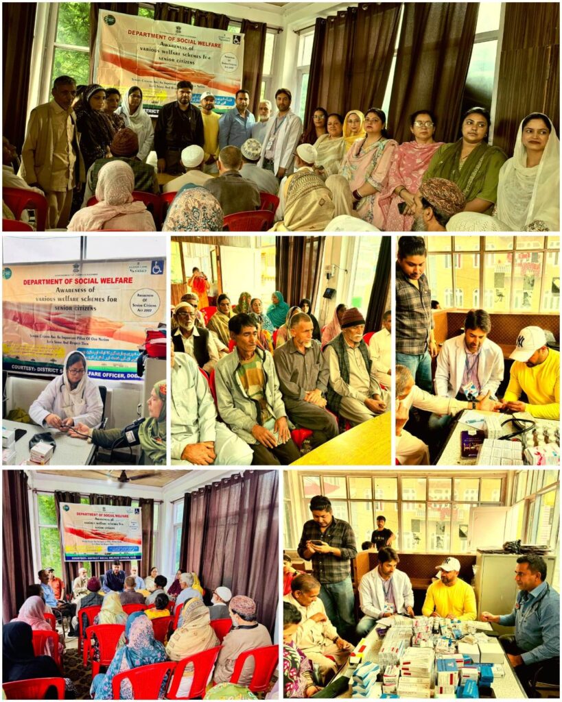 Awareness-cum-Medical Camp held for Senior Citizens at Bhaderwah