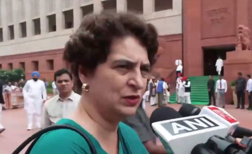 “Deadlock will continue until Union Home Minister gives statement in Parliament,” says Congress MP Priyanka Gandhi Vadra