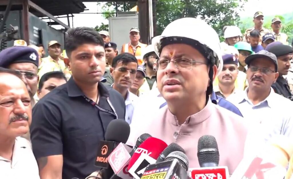 “Only 3 of 22 people working at site remain to be rescued”: Uttarakhand CM Pushkar Singh Dhami on Chamoli tunnel rescue