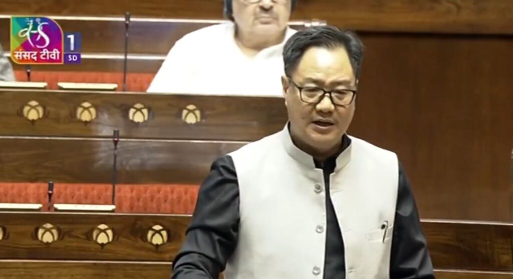 Opposition cannot dictate which minister will come to House and respond, says Kiren Rijiju in Lok Sabha