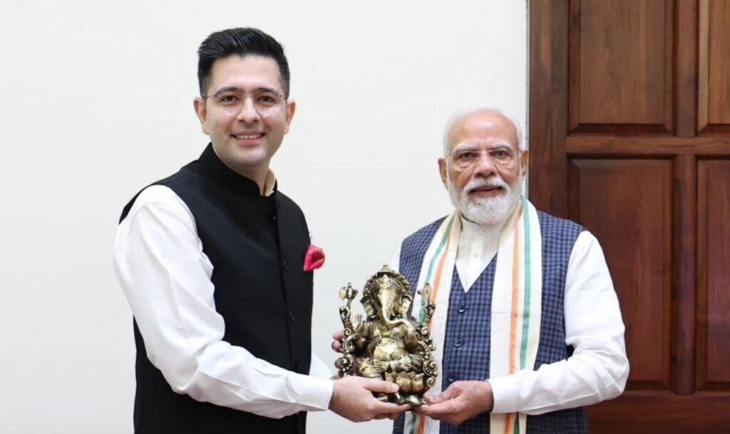 Rajya Sabha MP Raghav Chadha meets PM Modi, says interaction was enriching