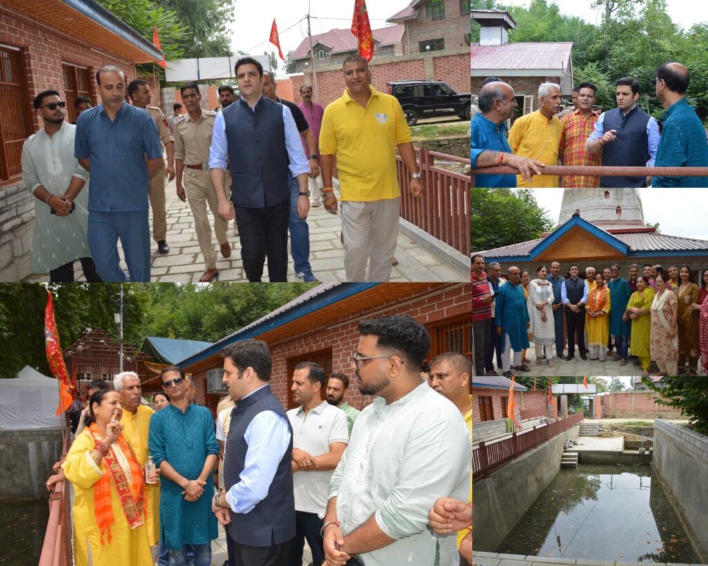DC Budgam takes stock of arrangements for annual Hawan at Shiv Mandir Dainag