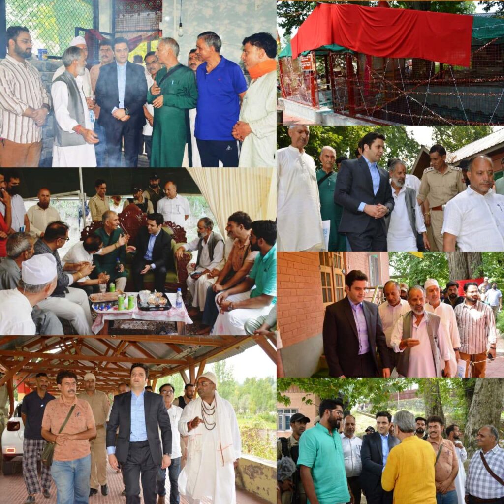 DC Budgam visits Mata Vasuki Nag Temple, Anand Dham Ashram in Chadoora