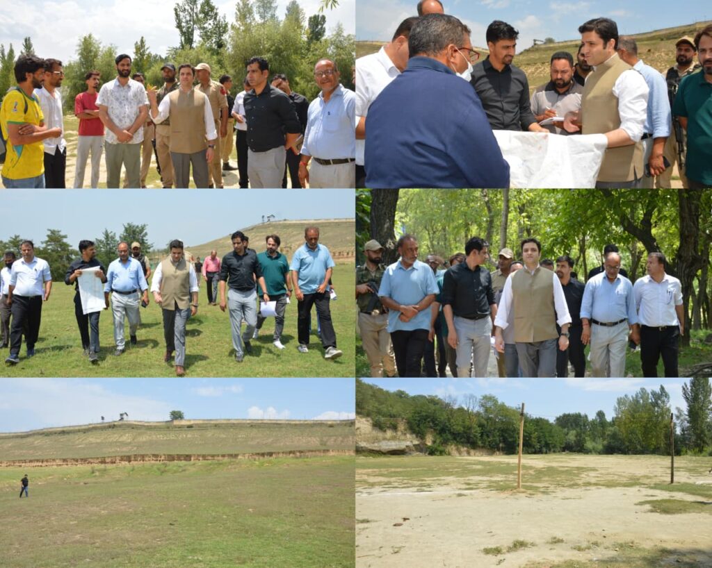 DC Budgam visits Qazibagh, Ichgam for land Identification for development of playfields