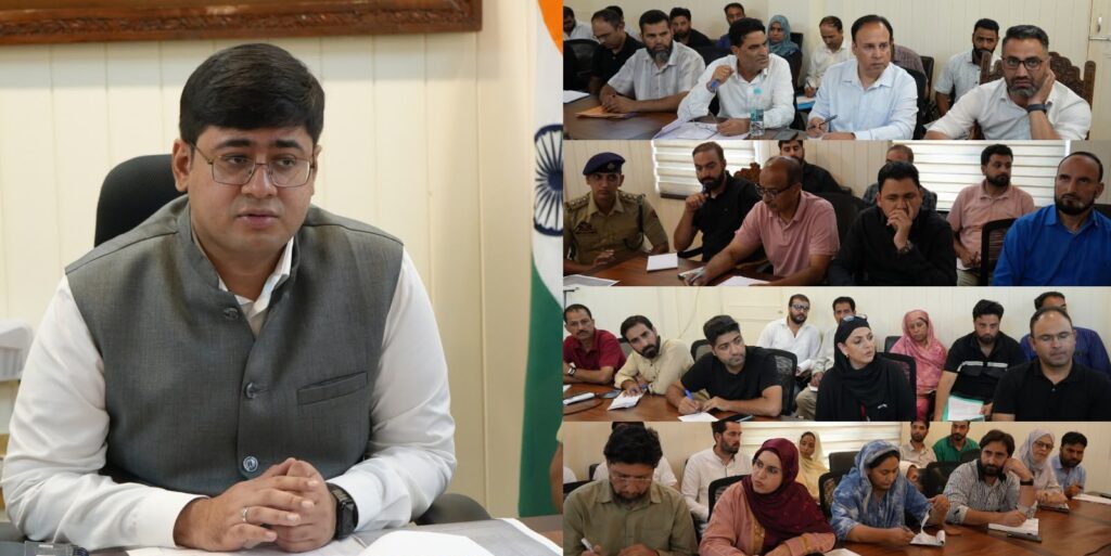 DC Ganderbal chairs District Level NCORD Committee Meeting