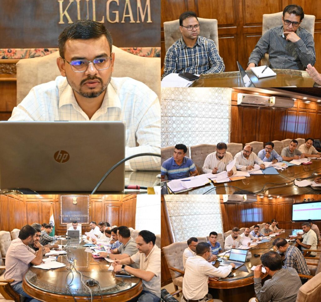 DC Kulgam reviews progress of developmental projects under CAPEX, other key sectors