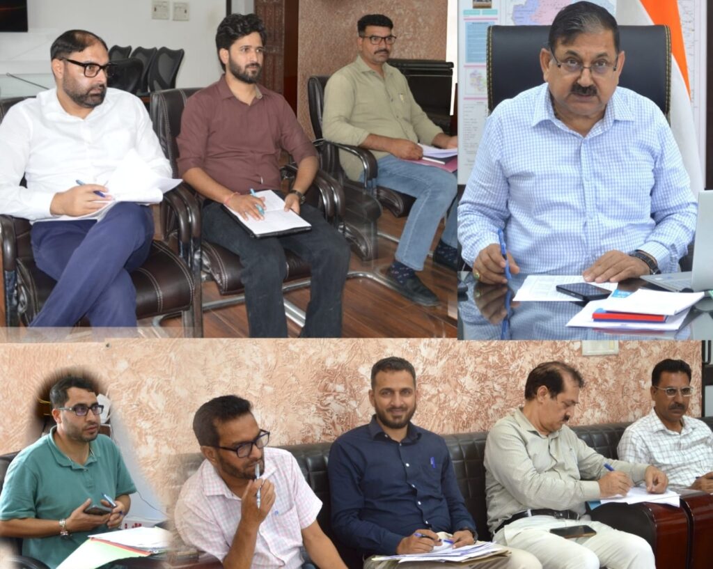 DC Poonch reviews Change of Land Use Cases, Stresses prompt disposal