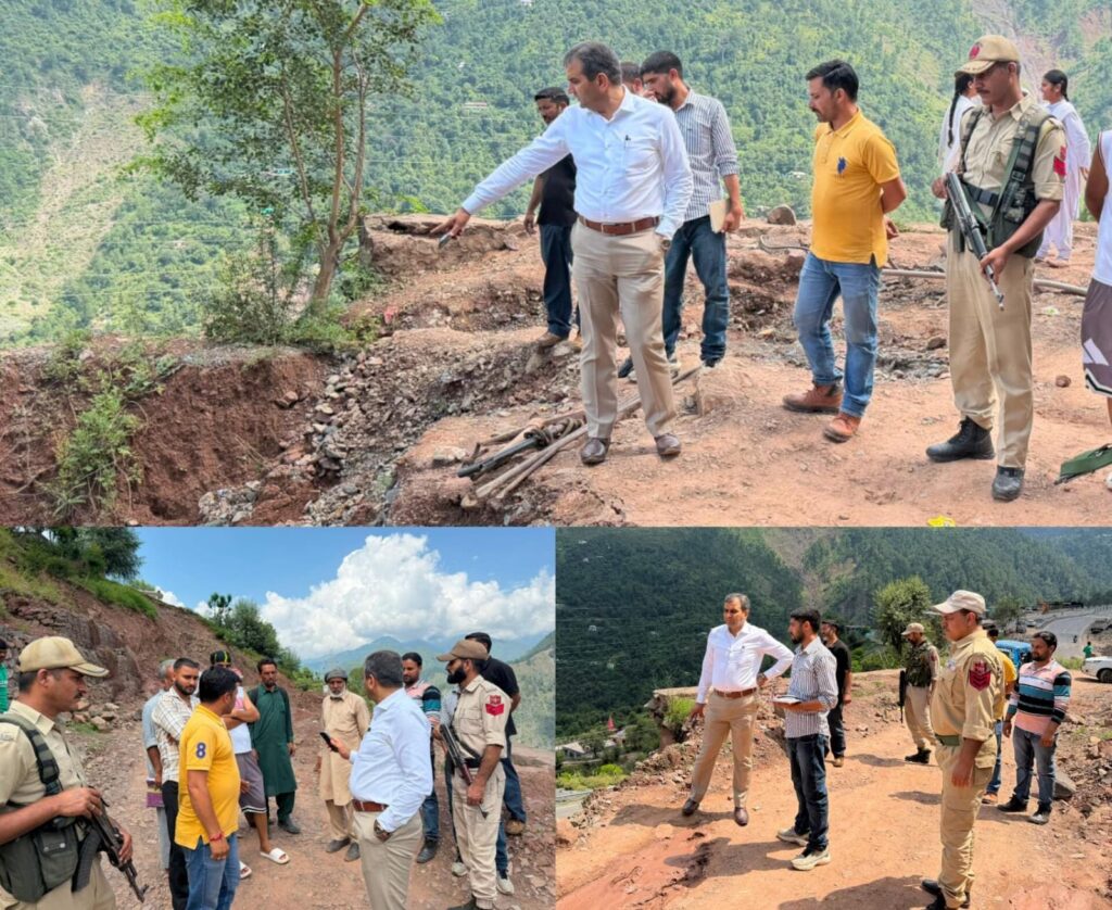 DC Ramban inspects Dalwas-Sowani Road, directs PMGSY to expedite restoration
