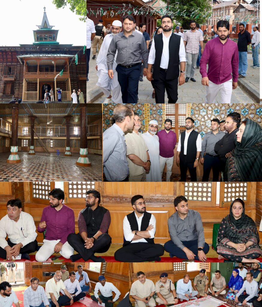 DC Srinagar inspects renovation, upgradation works of Khankah-e-Naqshband Sahib Shrine under Heritage Preservation & conservation scheme