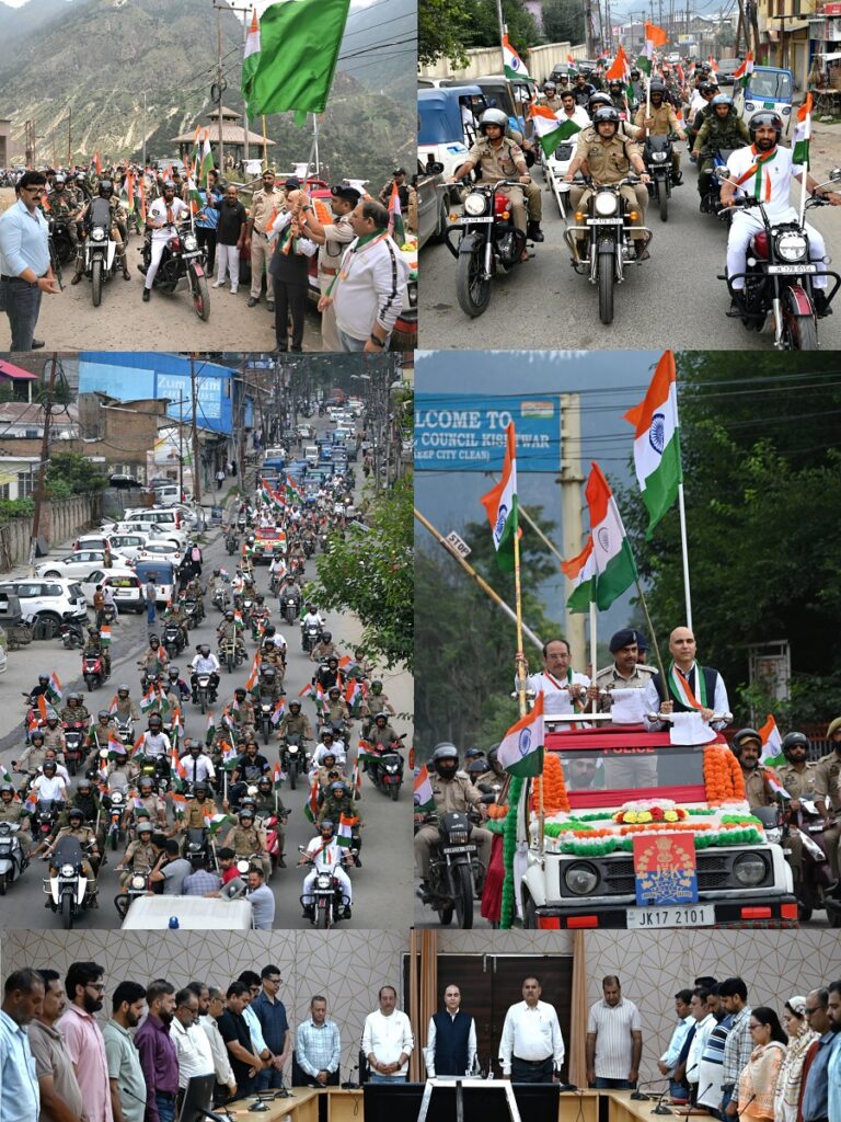 DC Kishtwar leads Mega Bike & E-Auto Rally in district