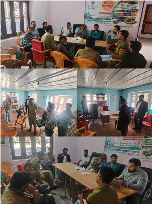 DLSA Ganderbal initiates steps for establishment of Village Legal Aid Clinics at Anderwan