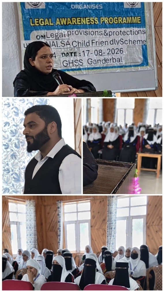 DLSA Ganderbal, organises legal awareness programme on the NALSA Child-Friendly Scheme 2024