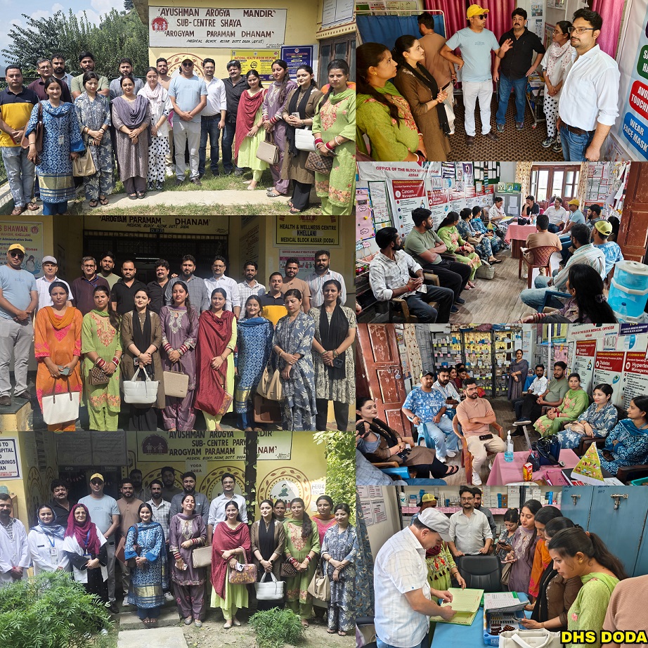 DQAU Doda hosts field visit to NQAS health facilities to promote peer-to-peer learning