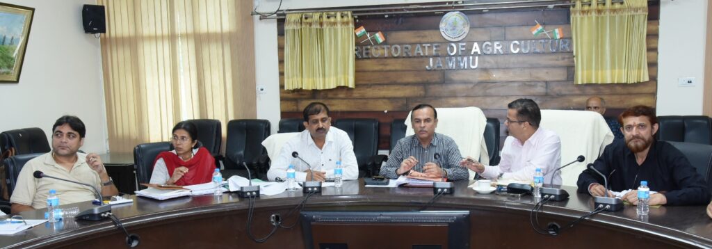 Director Agriculture Jammu reviews Developmental Projects in Udhampur, Reasi