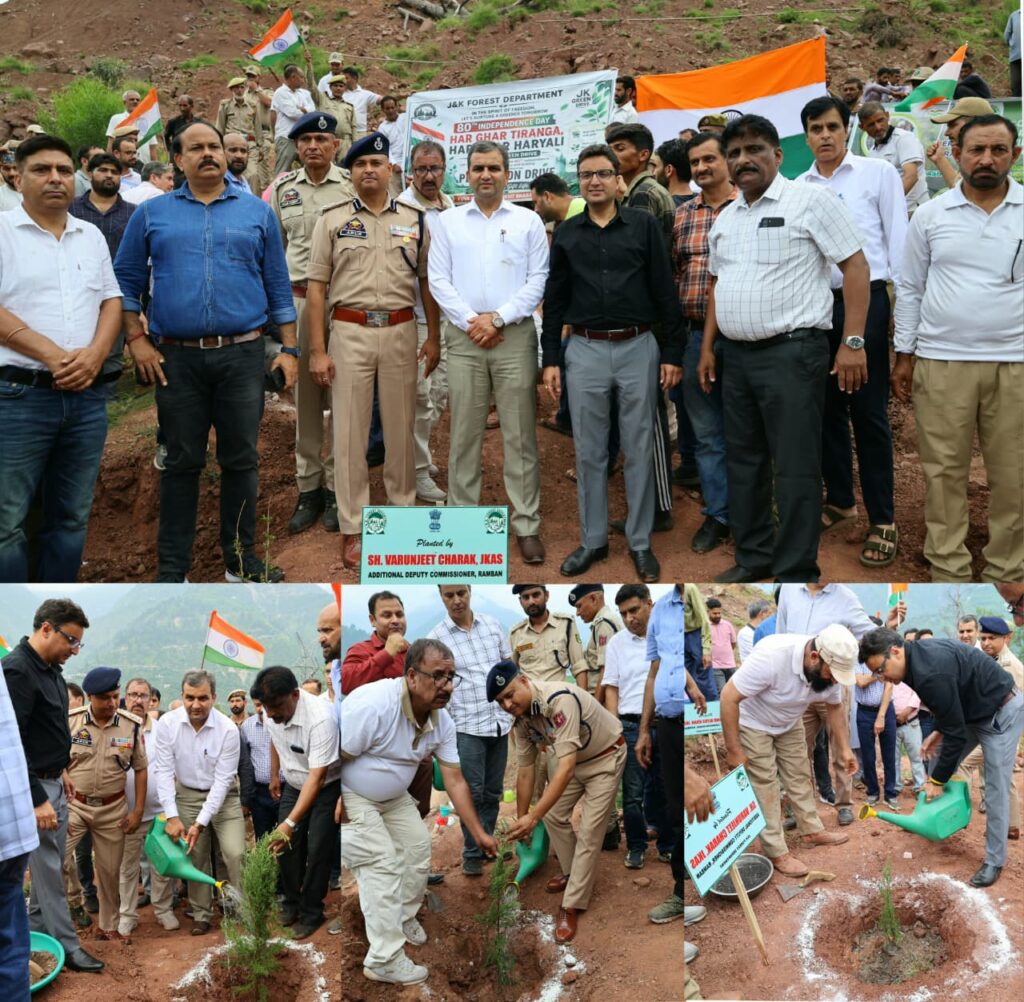 District admin Ramban launches Mega Plantation Drive under Har Ghar Tiranga Campaign