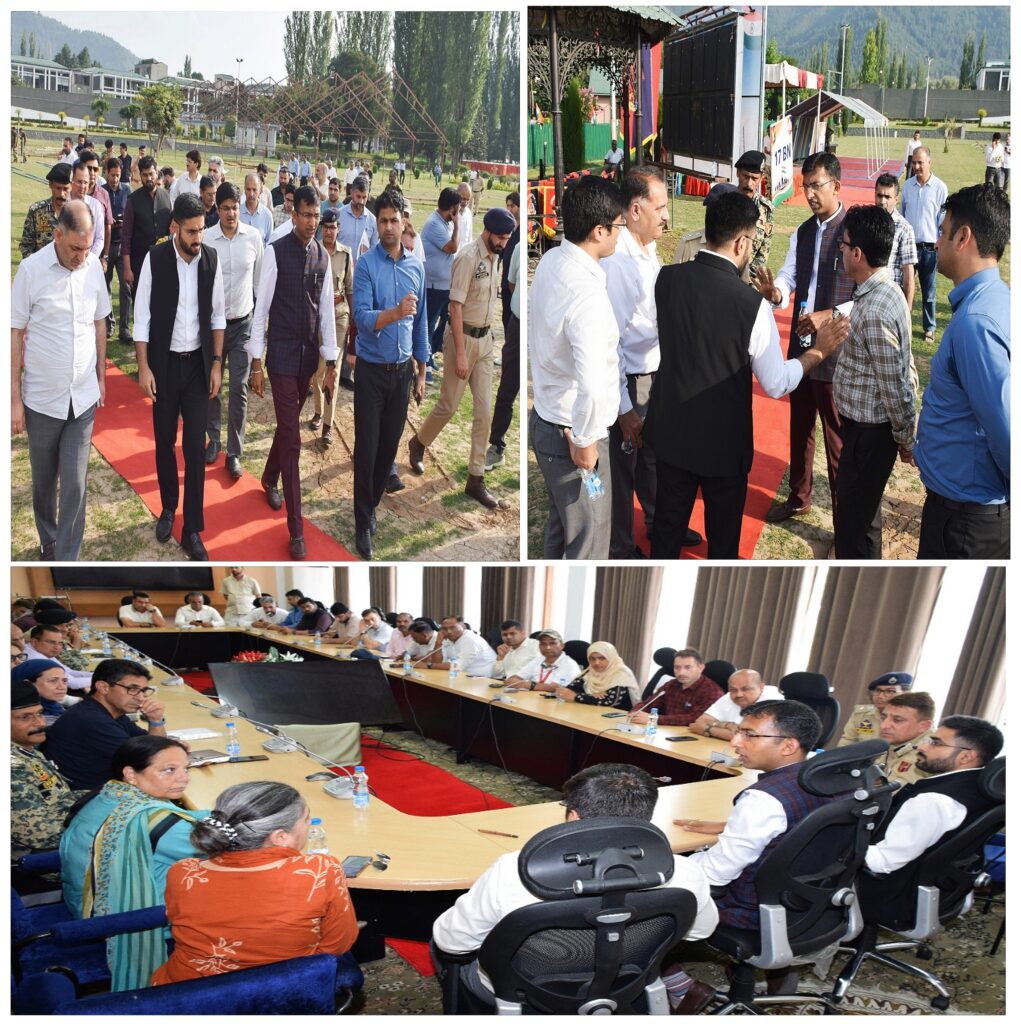 Div Com reviews final Arrangements for Mega Tiranga Yatra at SKICC