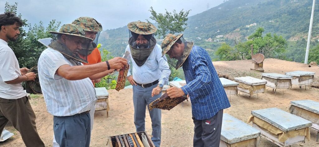 Expert team inspects Apiary units at Gouri Kund- Sudhmahadev